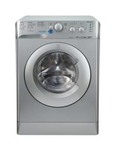 Indesit Xwc61452S Innex 1400 Spin, 6Kg Load Washing Machine - Silver Indesit Xwc61452S Innex 1400 Spin, 6Kg Load Washing Machine - Silver